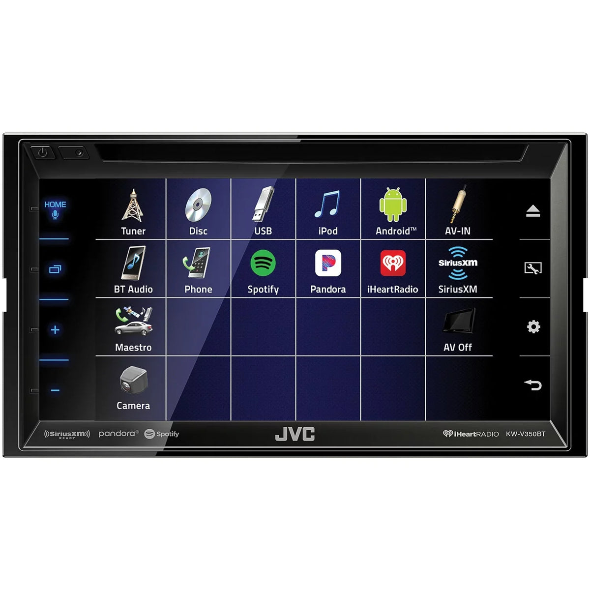 JVC Mobile KW-V350BT 6.8" Double-DIN In-Dash DVD Receiver with Bluetooth and SiriusXM Ready