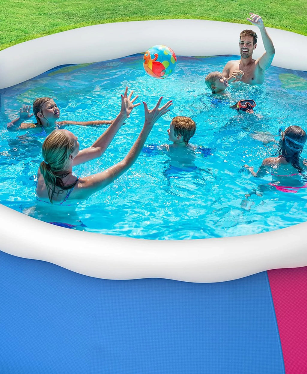 Inolait Inflatable Swimming Pool Above Ground for Kids Family Water Sport 15' x 36"