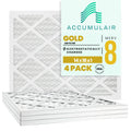 Accumulair Gold 14x18x1 MERV 8 Air Filter (4 Pack)