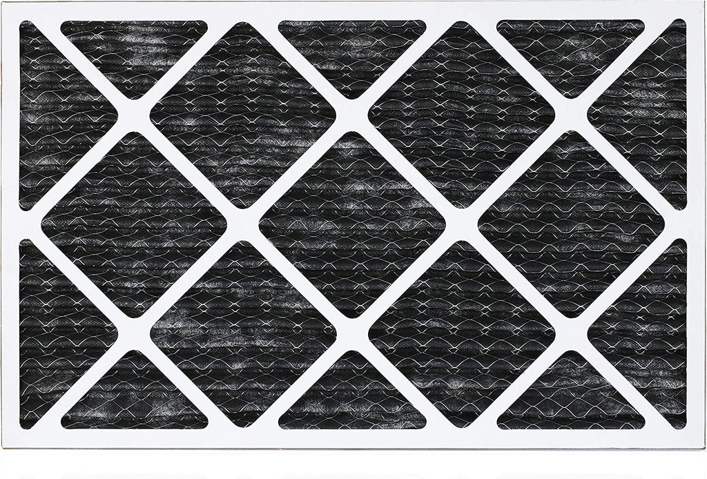 Filterbuy 18x24x1 MERV 8 Odor Eliminator Pleated HVAC AC Furnace Air Filters with Activated Carbon (6-Pack)