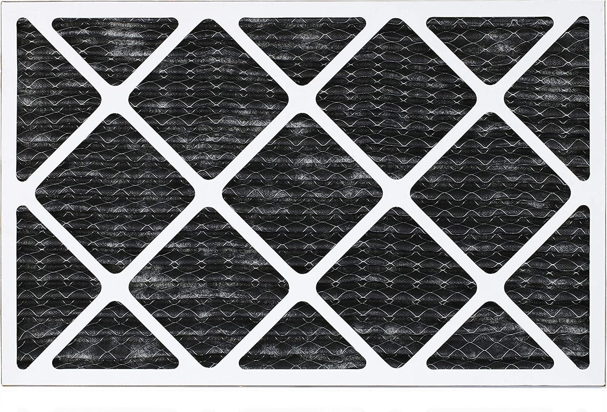 Filterbuy 18x30x1 MERV 8 Odor Eliminator Pleated HVAC AC Furnace Air Filters with Activated Carbon (5-Pack)