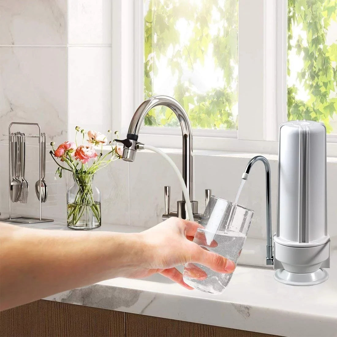 NU Aqua 1 Stage Countertop Water Filtration System