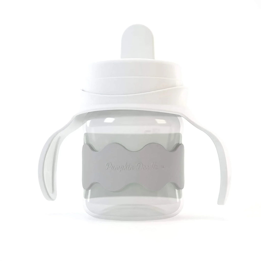 Pumpkin Doodle Permanent Write-on Labels for Bottles/Sippy Cups/Food Containers 6pcs (Grey)