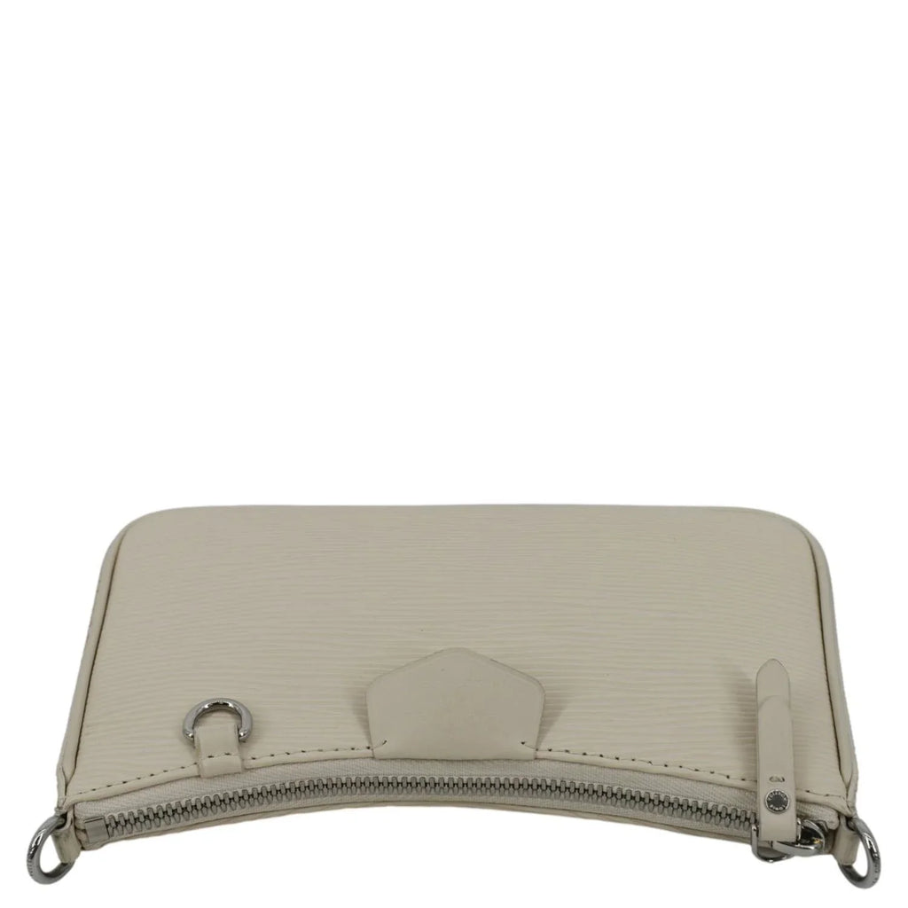 Pre-owned LOUIS VUITTON Easy Pouch On Strap Epi Leather Shoulder Bag Cream