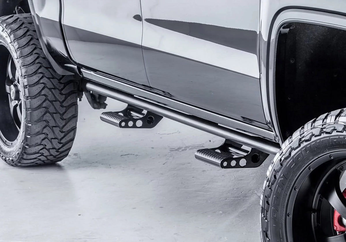 N-Fab by RealTruck Rkr Rails | Textured Black | T074Rkrccr | Compatible with 2007-2021 Toyota Tundra Crewmax All Beds, SRW Gas