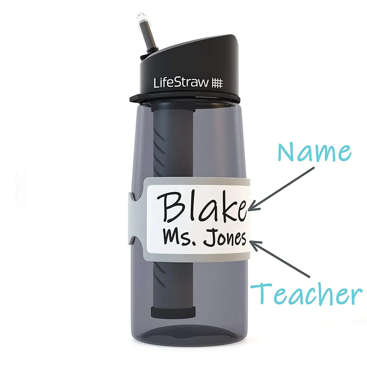 Pumpkin Doodle Permanent Write-on Labels for Bottles/Sippy Cups/Food Containers 6pcs (Grey)
