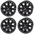 (4 Pack) 4/137 Tusk Uinta Beadlock Wheel 15X7 5.0 + 2.0 Matte Black For Can-Am Defender Hd10 Pro Dps 2020-2023