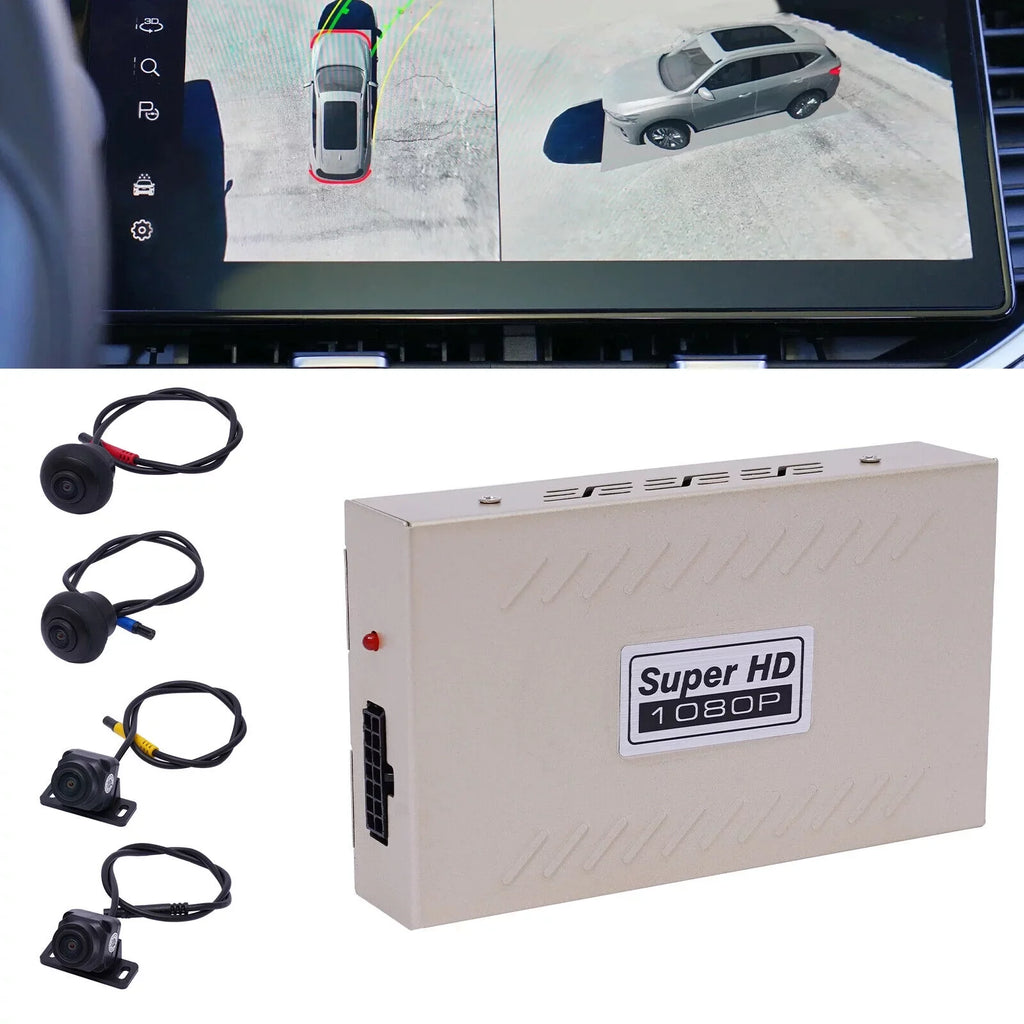 Miumaeov Dash Cam 360 Degree Bird View Surround System Rear View 4-Camera Kit 1080P Car DVR Recording for Cars