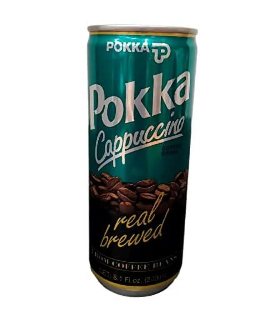 POKKA Coffee 9-Pack Set - Milk Coffee, Vanilla Coffee, Cappuccino, 8.1 Fl Oz (240Ml) Each (Cappuccino - Pack Of 30 (1 Case))