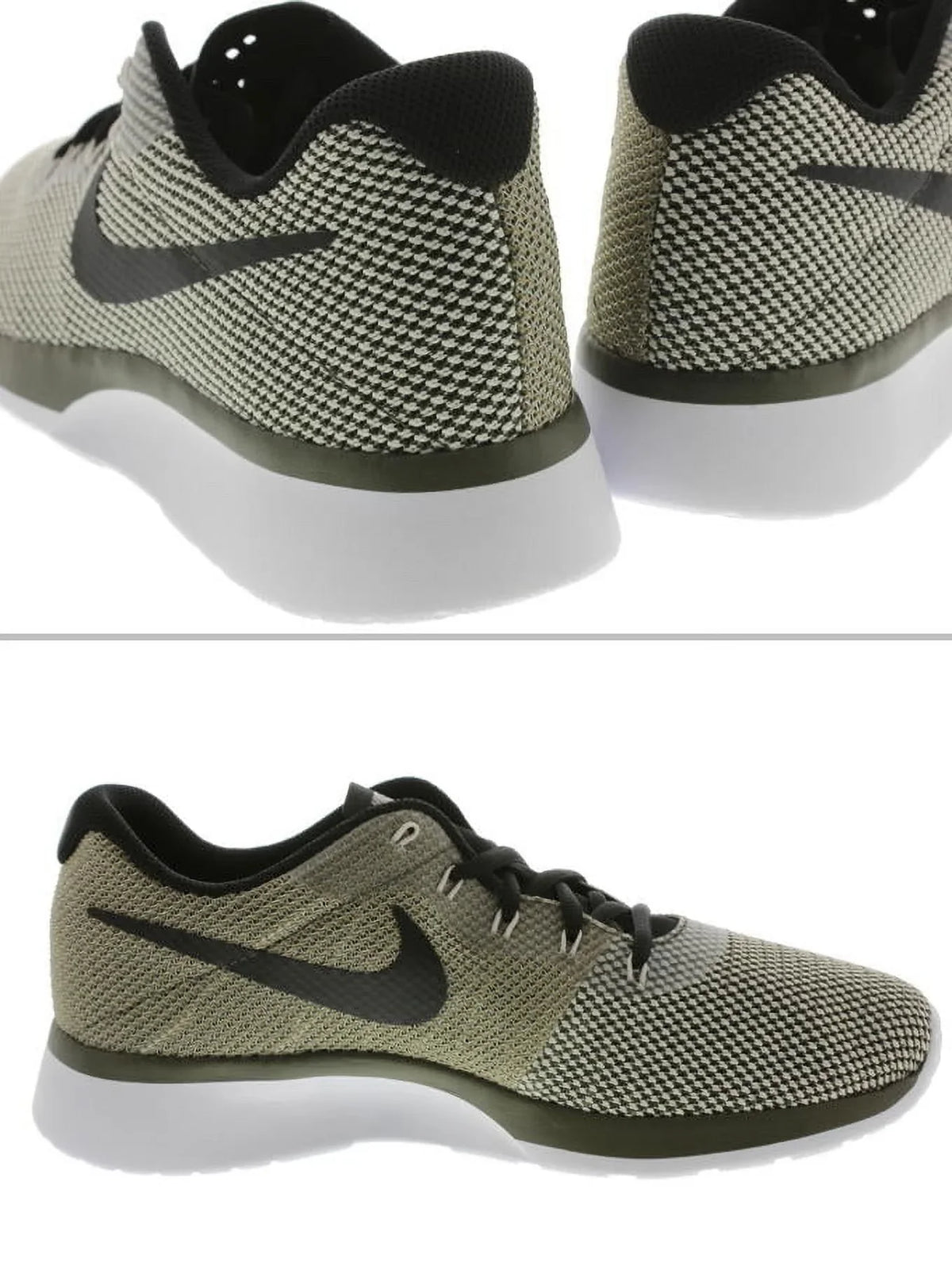 NIKE Tanjun Racer Sneakers Women's Sz 7 Shoe 921668 301 Cargo Khaki/Light Bone