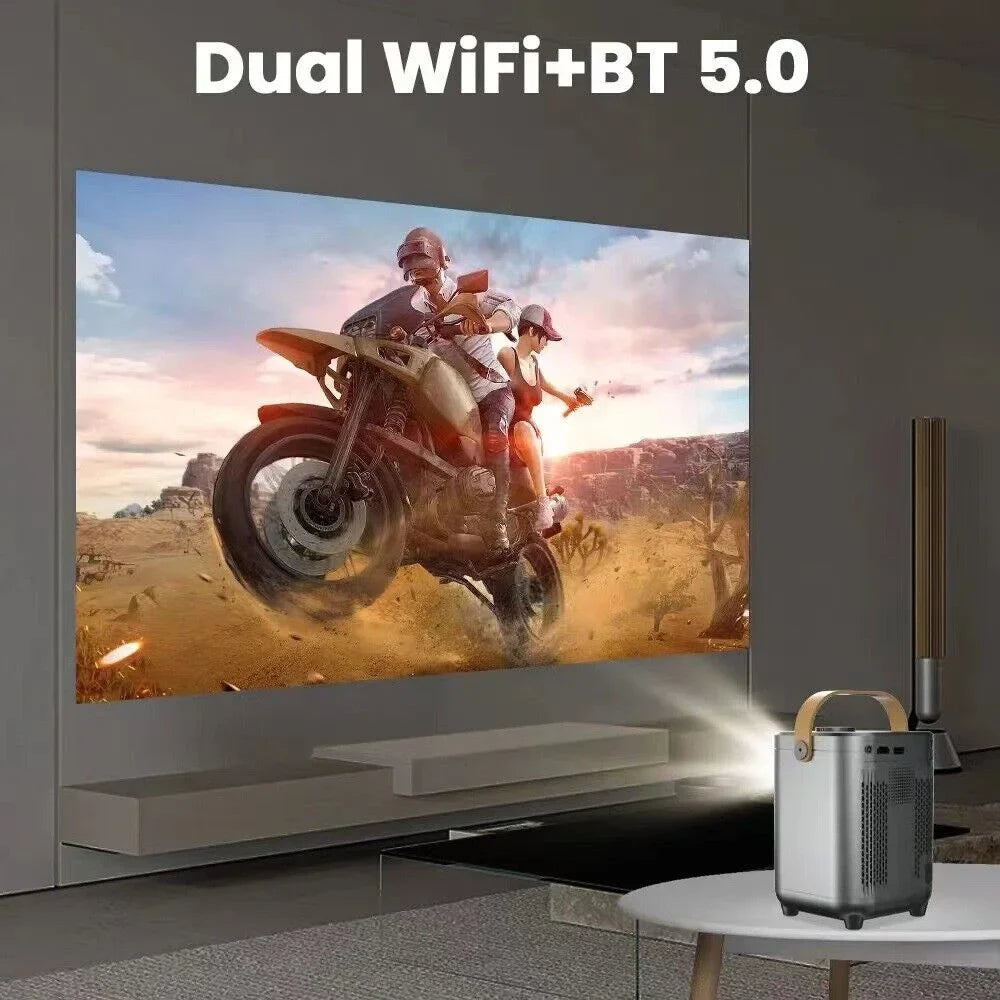 LEXKUYI 5G 4K Support HD Home Theater Cinema Projector WiFi Bluetooth LED Movie Gaming Projector