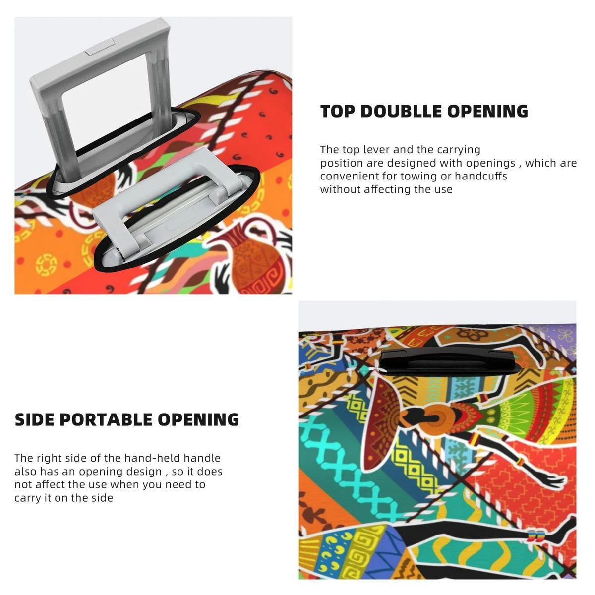 Kll Dancing African Womans Luggage Cover Suitcase Cover Suitcase Protector-